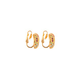 1980s Vintage D'Orlan Swarovski Crystal Oval Clip-On Earrings