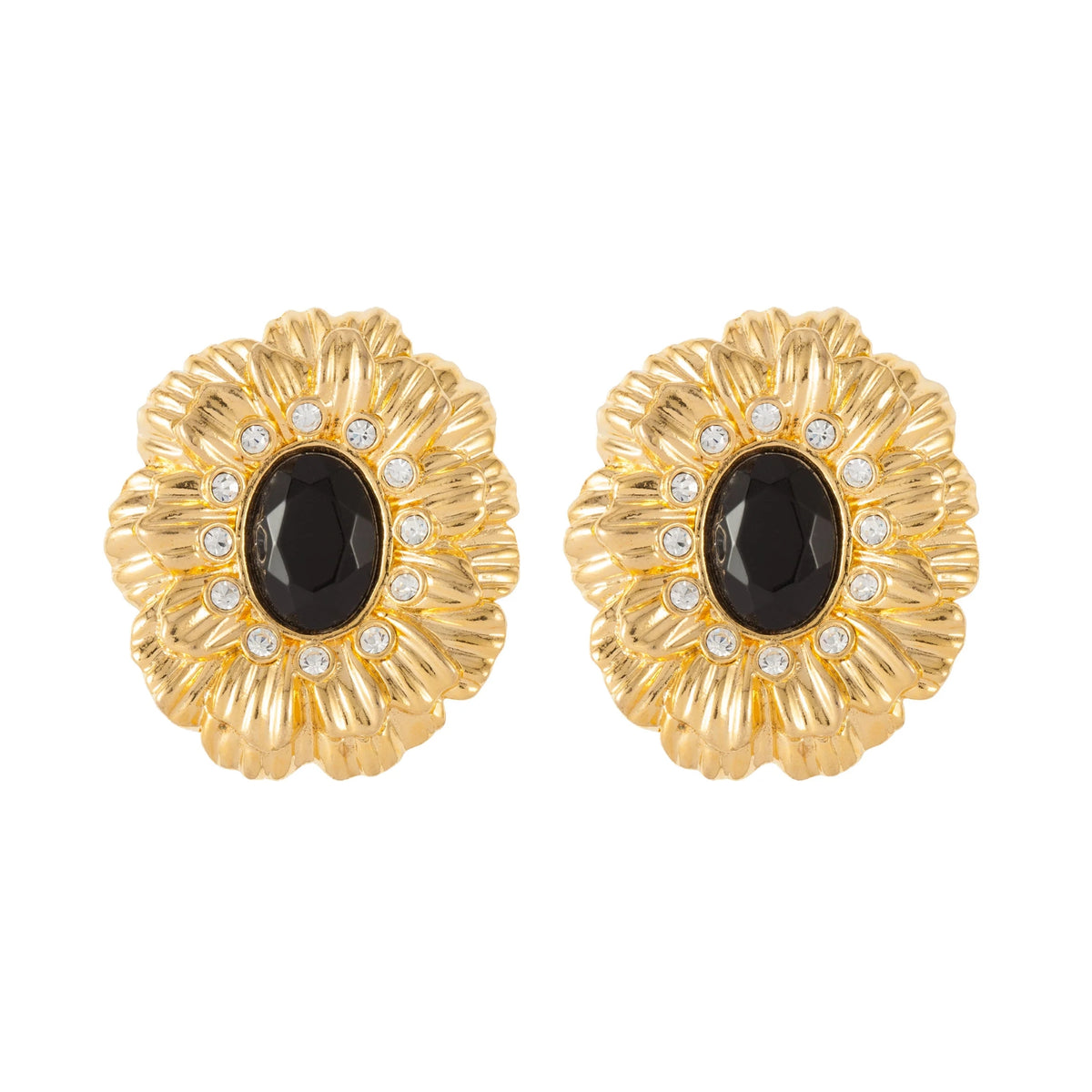 1980s Vintage Swarovski Clip On Earrings