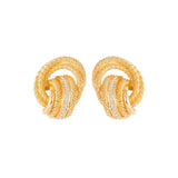 1970s Vintage Christian Dior Love Knot Clip-On Earrings