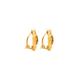 1980s Vintage Chanel Logo Clip-On Earrings