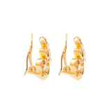 1980s Vintage Nina Ricci Swarovski Crystal Clip-On Earrings
