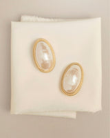 1980s Vintage Givenchy Statement Faux Pearl Clip-On Earrings