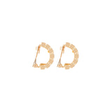 1980s Vintage D'Orlan Demi-Hoop Clip-On Earrings