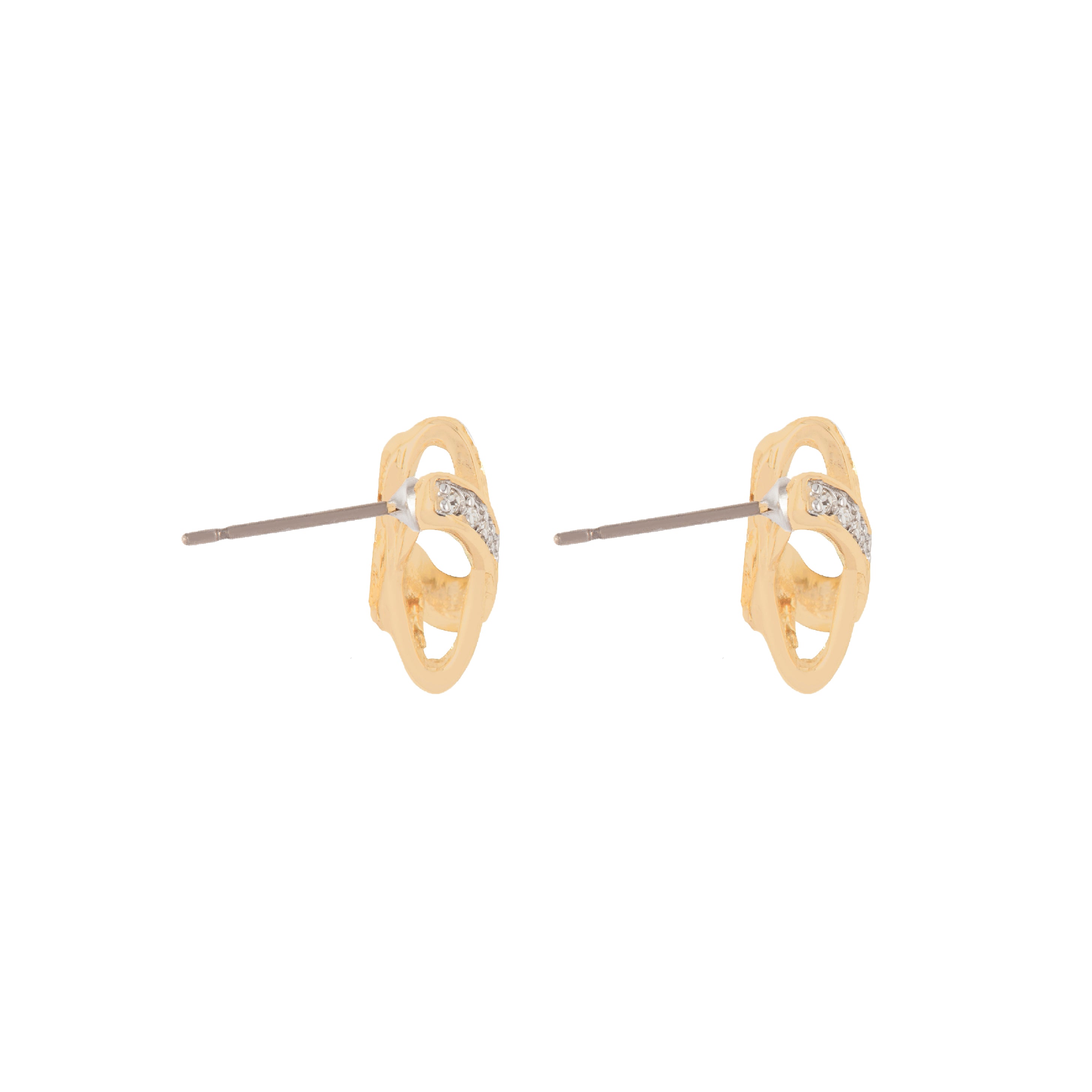 1980s Vintage Nina Ricci Crossover Earrings