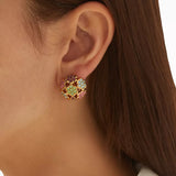 1980s Vintage D'Orlan Swarovski Crystal Clip-On Earrings