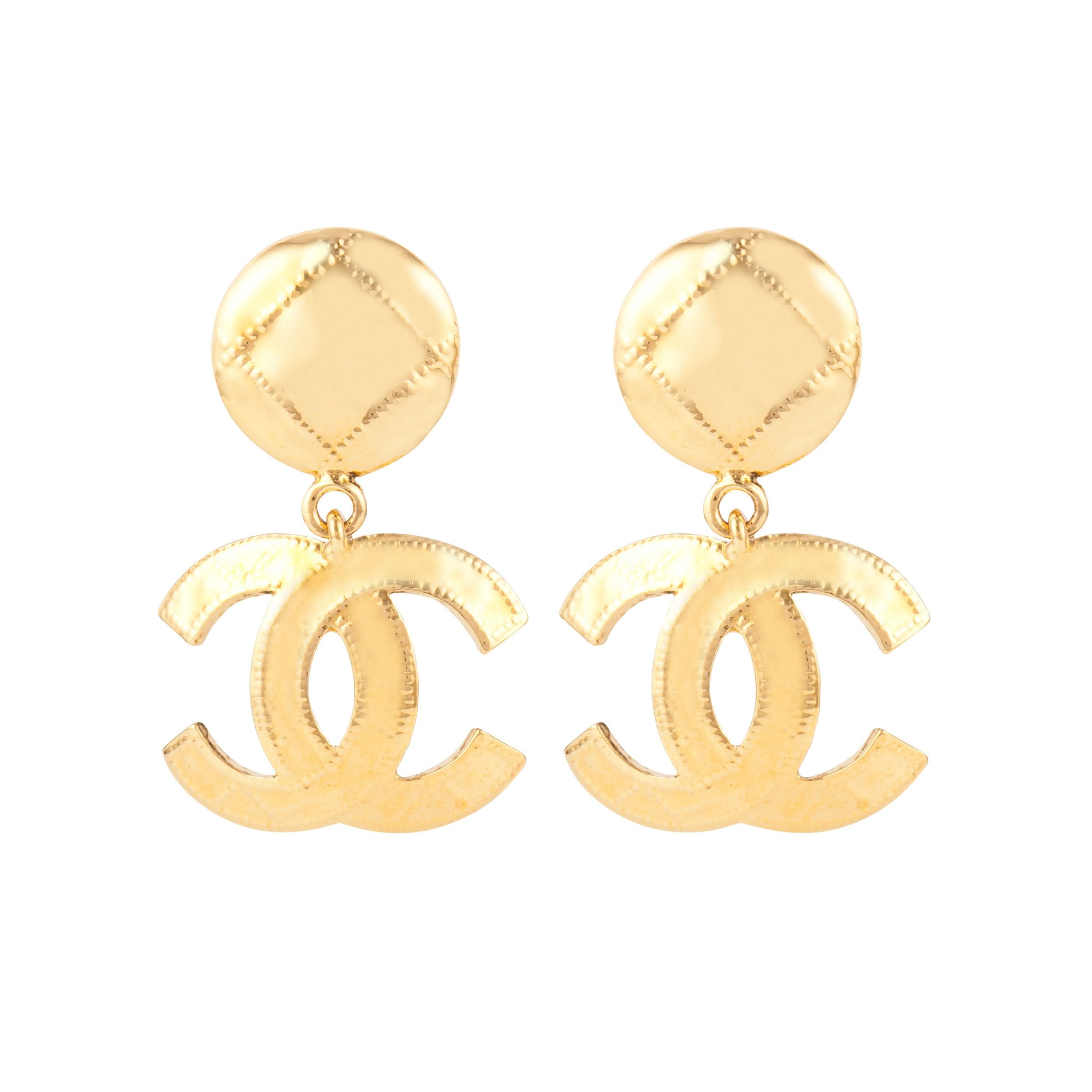 1994 Vintage Chanel Statement Clip-On Earrings