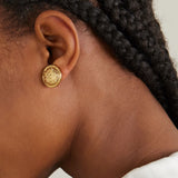 1980s Vintage Christian Dior Monogram Clip-On Earrings