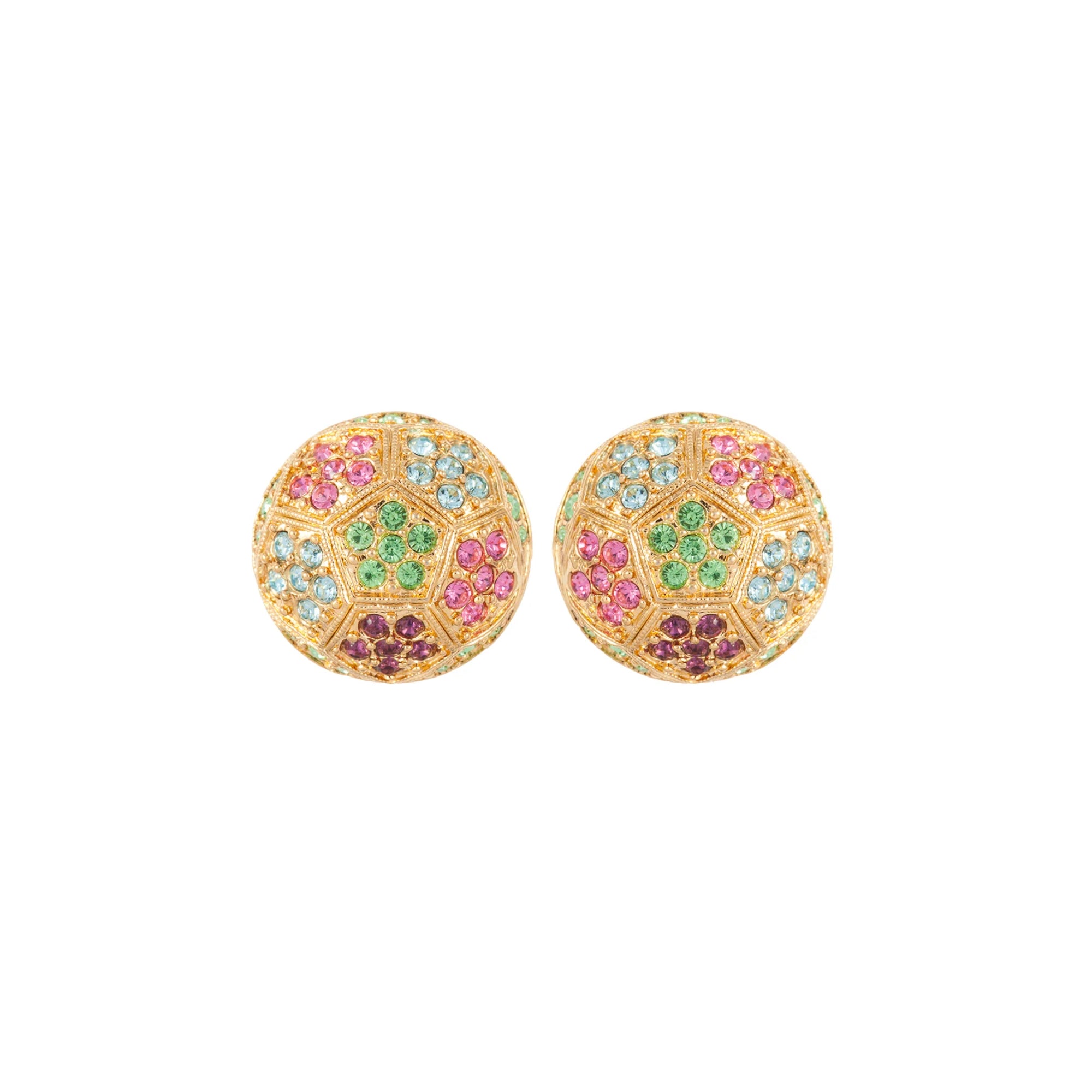 1980s Vintage D'Orlan Swarovski Crystal Clip-On Earrings