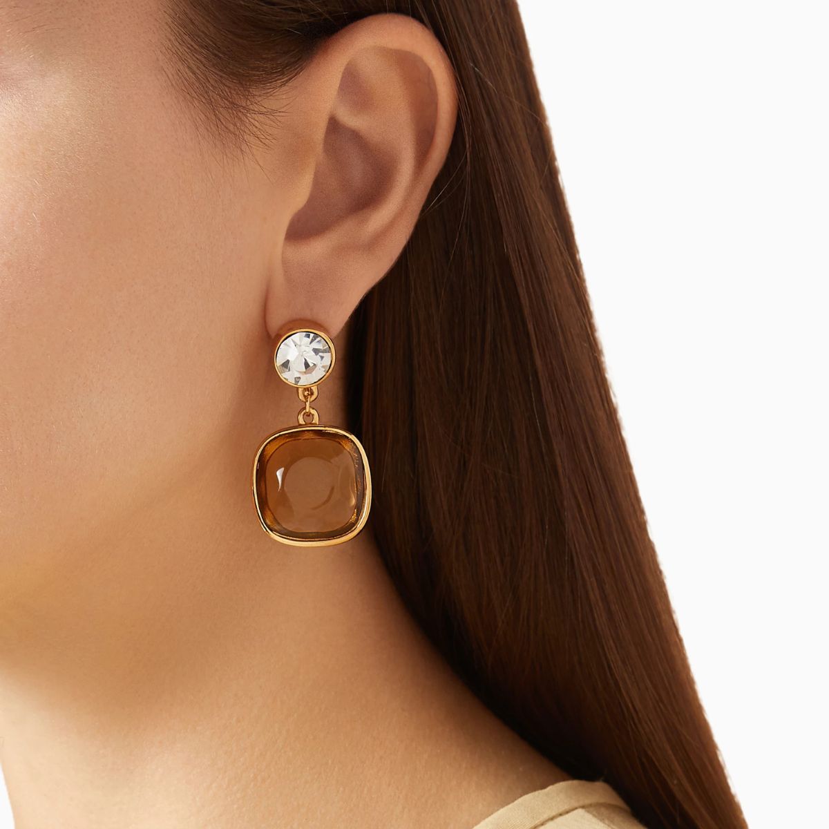 1980s Vintage D'Orlan Statement Clip-On Earrings