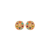 1990s Vintage D'Orlan Round Clip-On Earrings