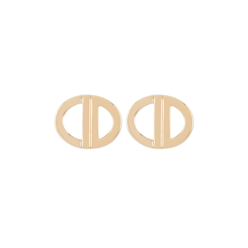 1990s Vintage Christian Dior Logo Clip-On Earrings