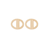 1990s Vintage Christian Dior Logo Clip-On Earrings