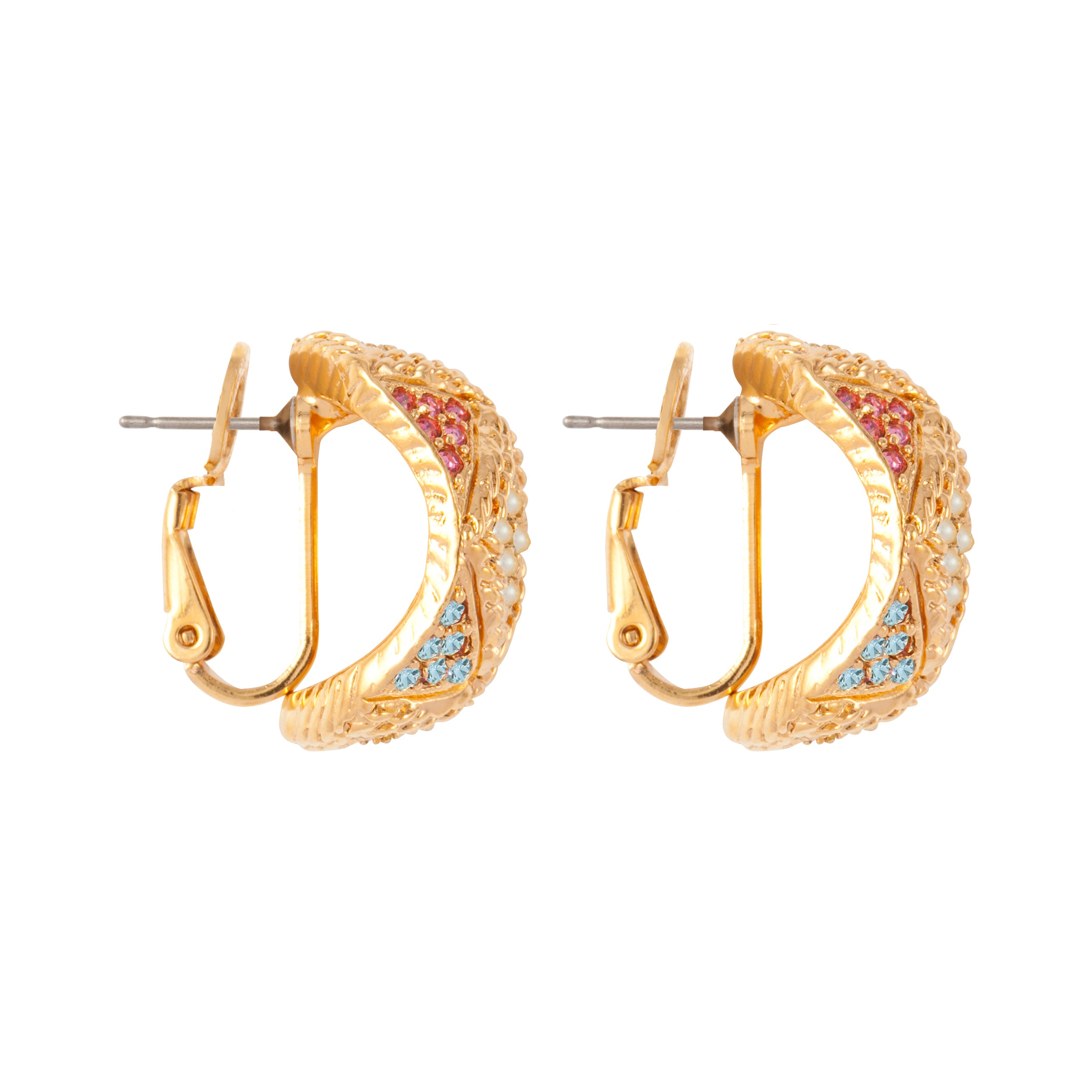 1980s Vintage D'Orlan Pastel Coloured Earrings