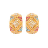 1980s Vintage D'Orlan Pastel Coloured Earrings