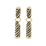 1980s Vintage Monet Aztec Clip-On Earrings