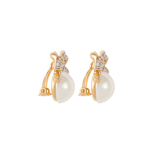 1990s Vintage Nina Ricci Faux Pearl Earrings