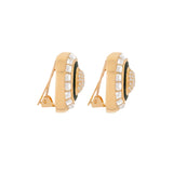 1980s Vintage Christian Dior Square Clip-On Earrings