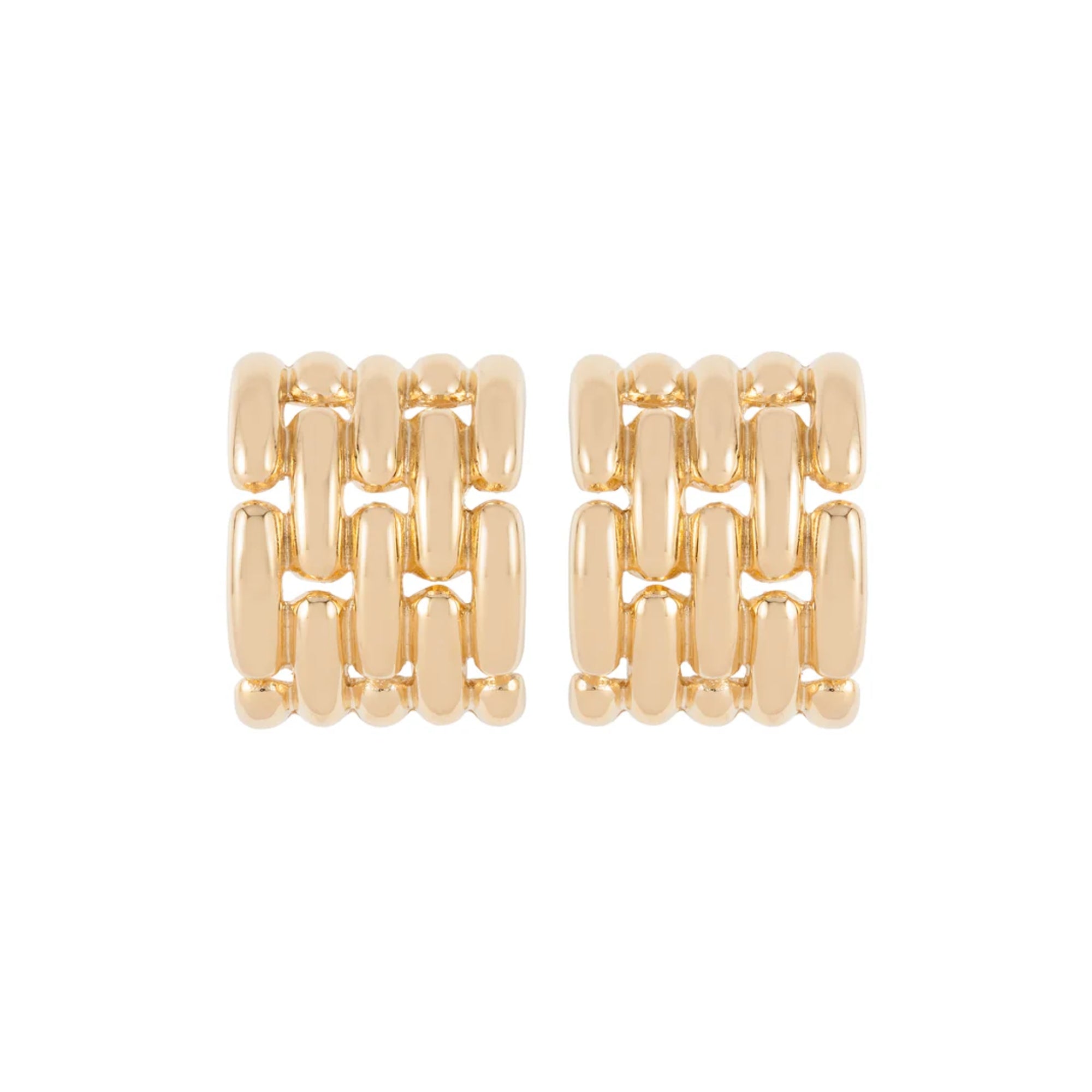 1980s Vintage Givenchy Weave Clip-On Earrings