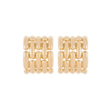 1980s Vintage Givenchy Weave Clip-On Earrings