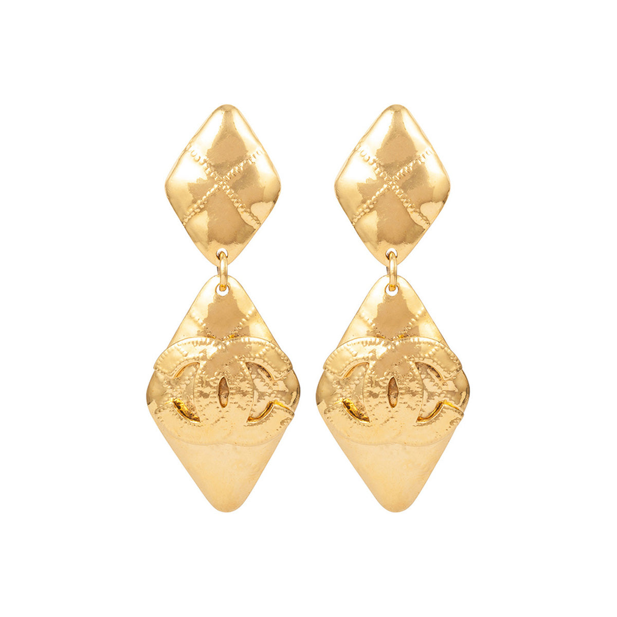 1994 Vintage Chanel Statement Clip-On Earrings