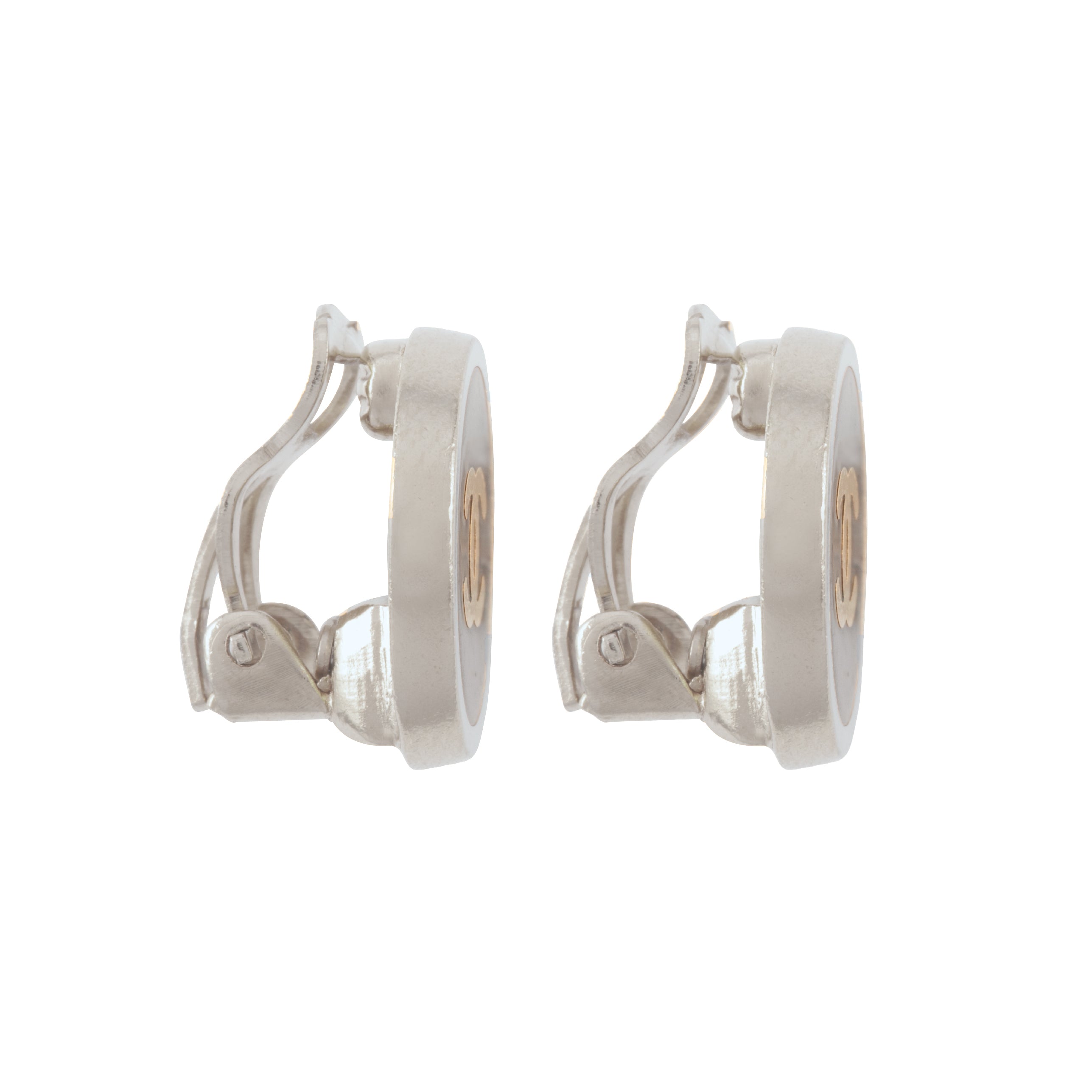 1996 Vintage Chanel Black Clip-On Earrings