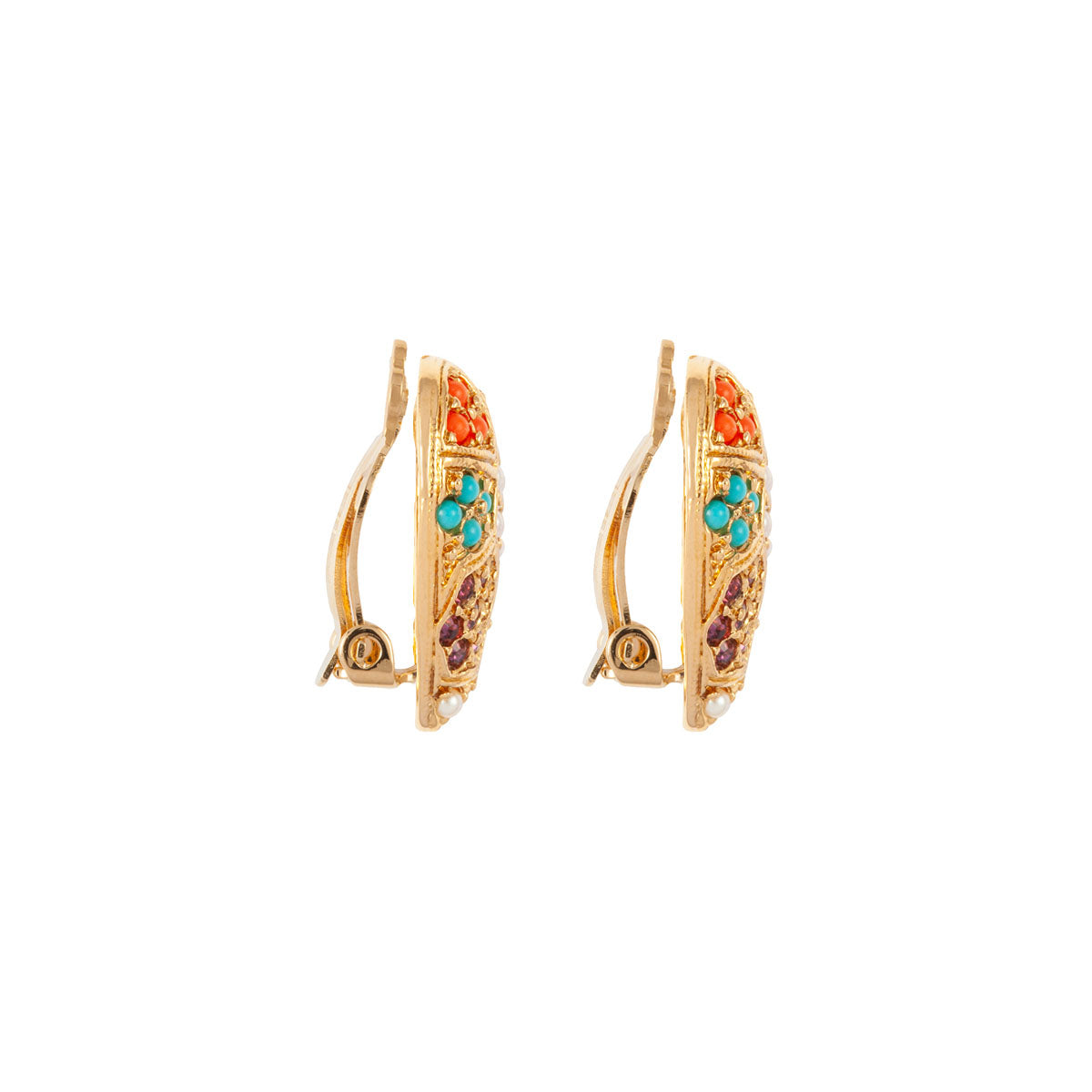 1980s Vintage D'Orlan Heart Clip-on Earrings