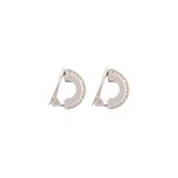 1980s Vintage Christian Dior Demi-Hoop Clip-On Earrings