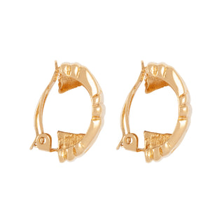 1980s Vintage Givenchy Logo Clip-On Earrings As Seen In The Crown Season 5