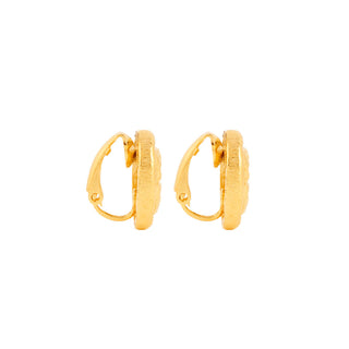 1980s Vintage Givenchy Logo Clip-On Earrings