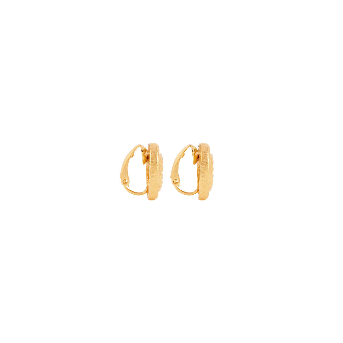 1980s Vintage Givenchy Logo Clip-On Earrings