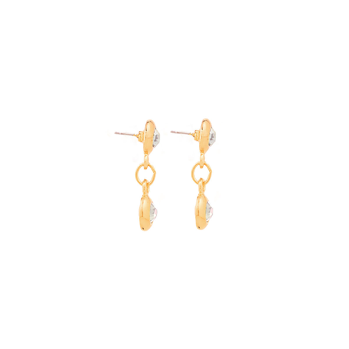 1990s Vintage Crystal Drop Earrings