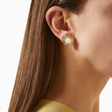 1980s Vintage Art Deco Revival Clip-On Earrings