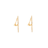 1980s Vintage Statement Border Clip-On Earrings