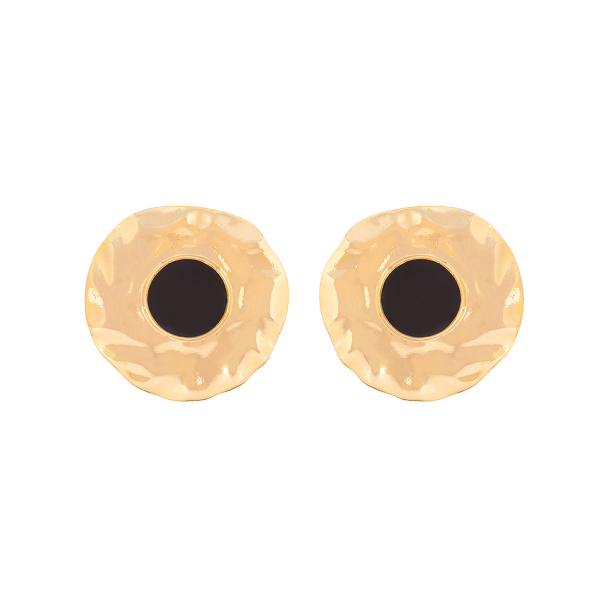 1980s Vintage Statement Border Clip On Earrings