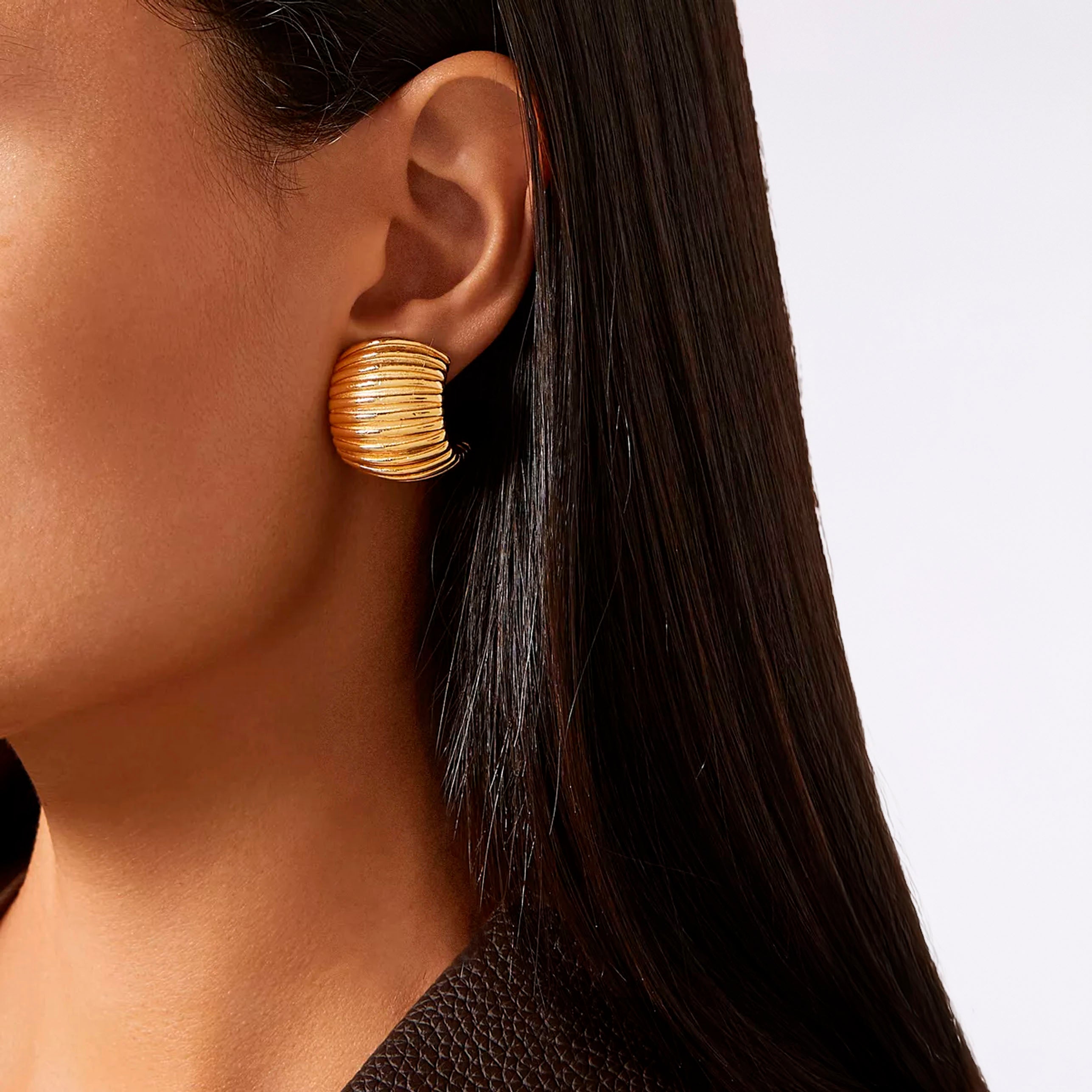 1980s Vintage Givenchy Demi-Hoop Clip-On Earrings