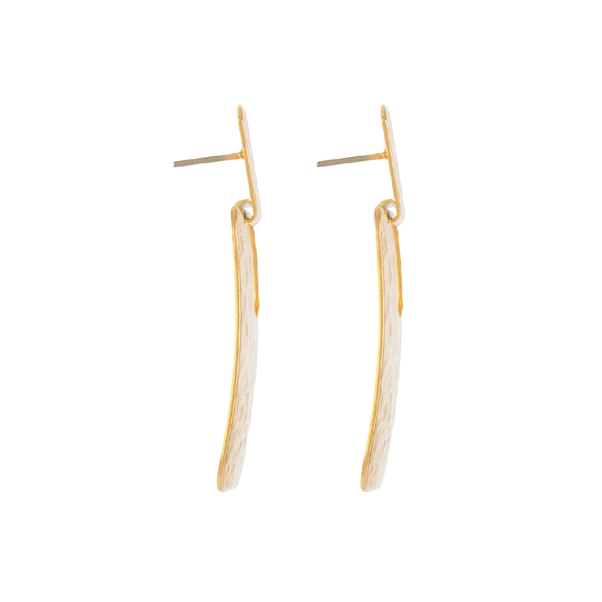 1980s Vintage Geometric Door Knocker Earrings