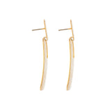 1980s Vintage Geometric Door Knocker Earrings