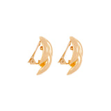 1980s Vintage Christian Dior Interlinking Oval Clip-on Earrings