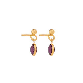 1980s Vintage Amethyst Earrings