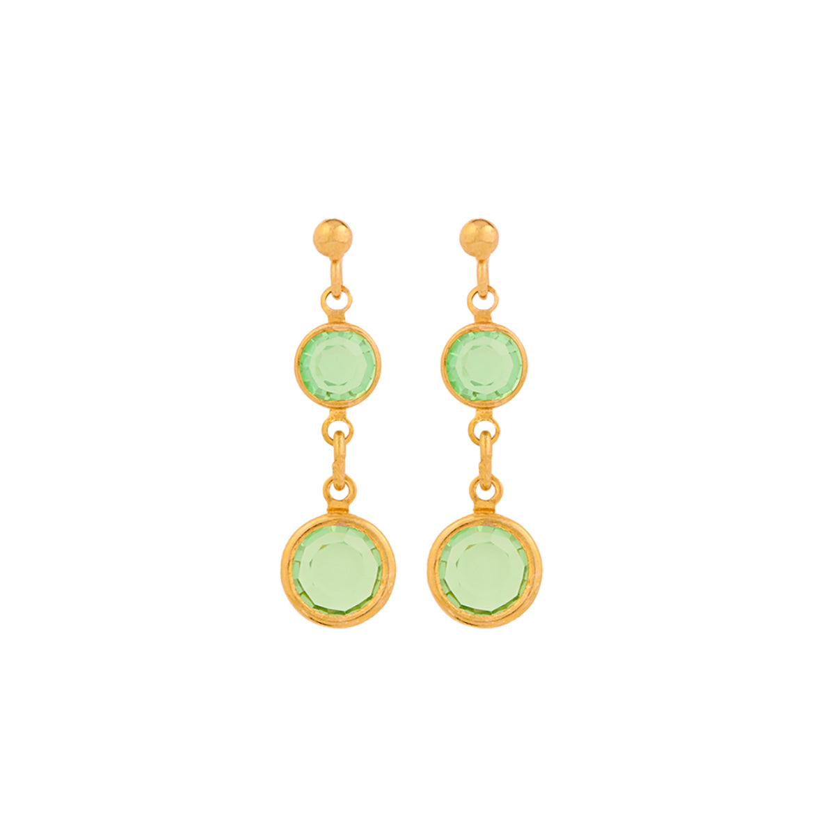 1990s Vintage Peridot Earrings