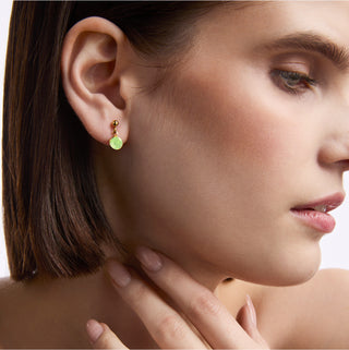 1980s Vintage Faux Peridot Earrings