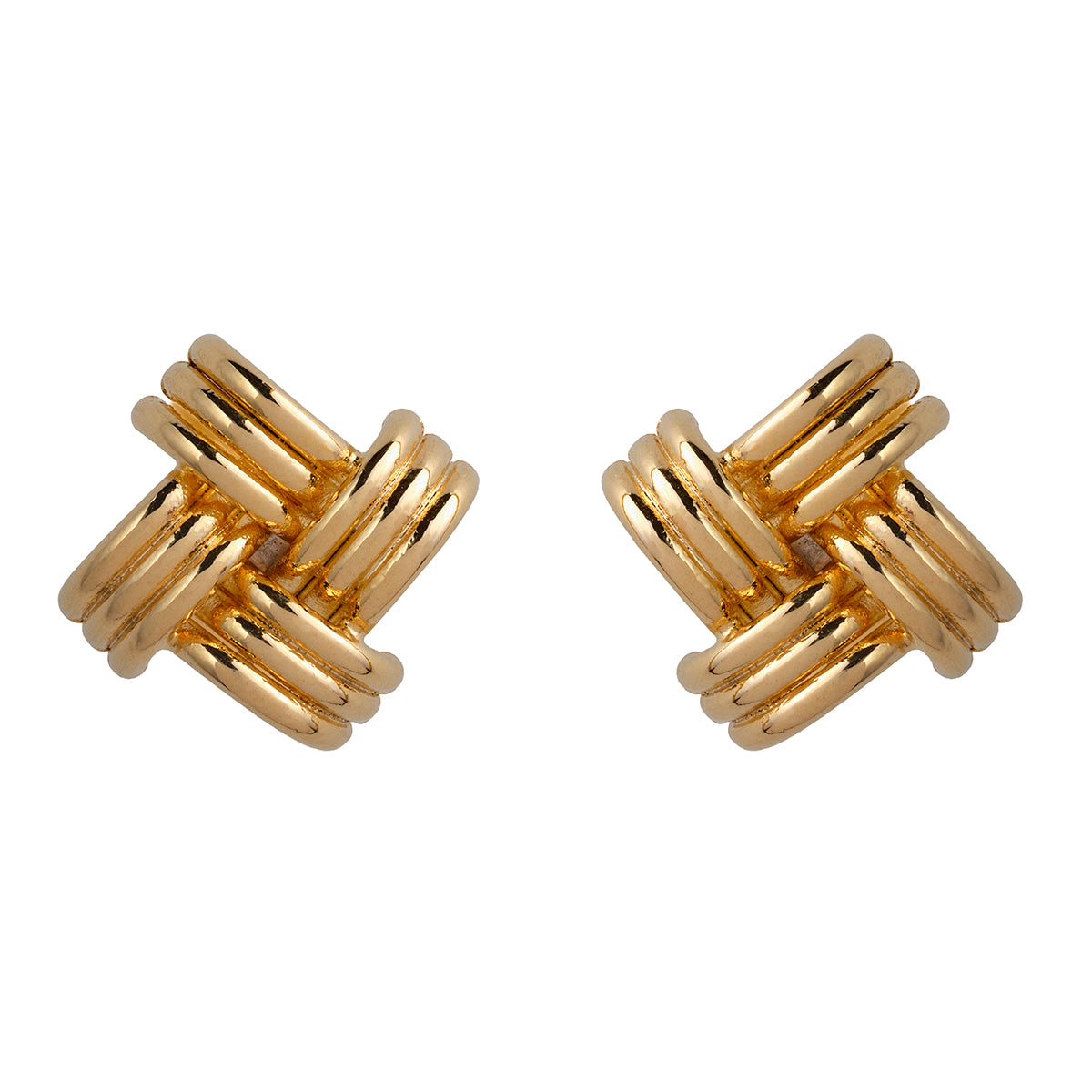 1980s Vintage Intertwined Earrings