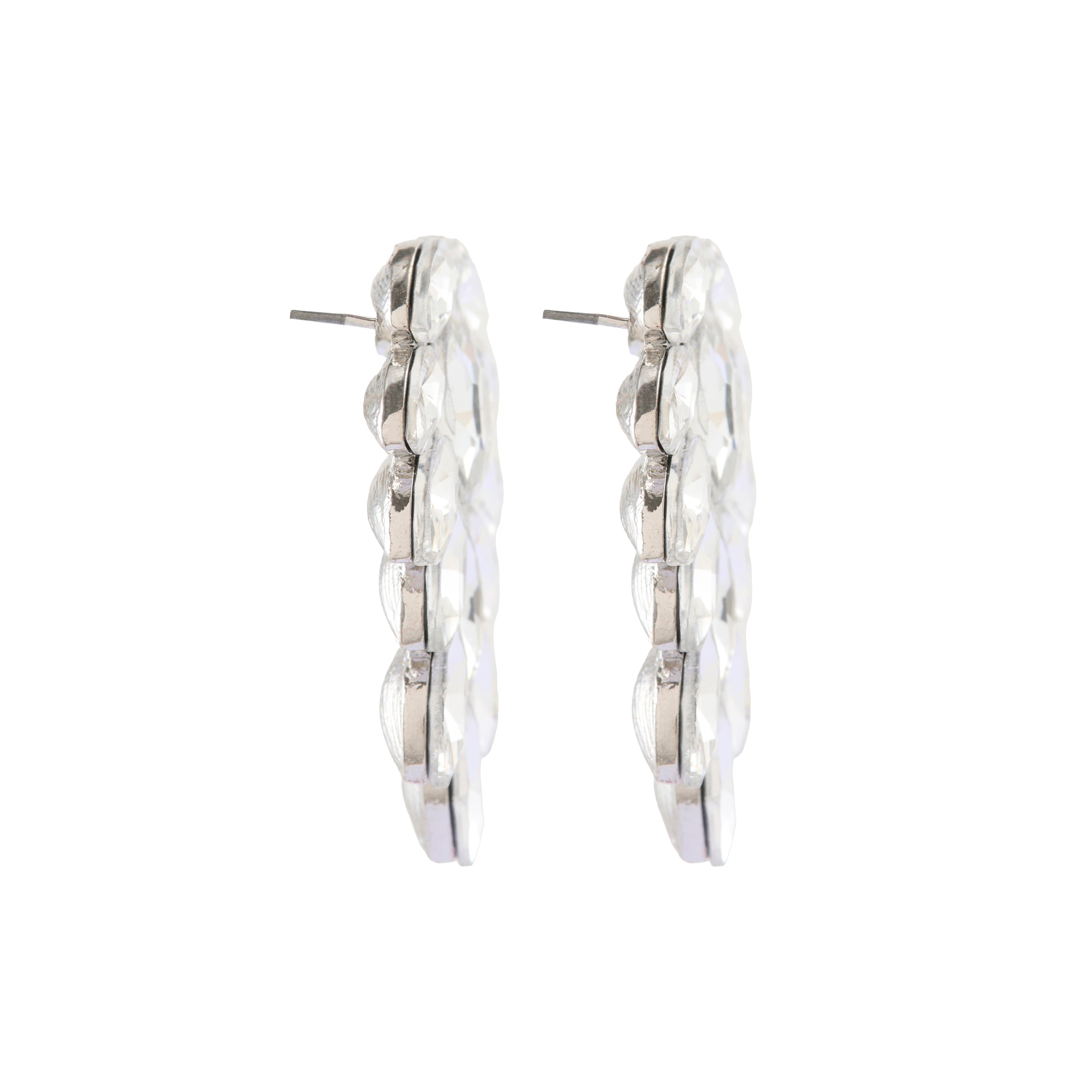 Marquis Cut Crystal Earrings