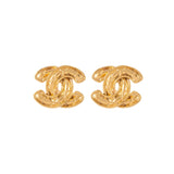 1980s Vintage Chanel Quilted Clip-on Earrings