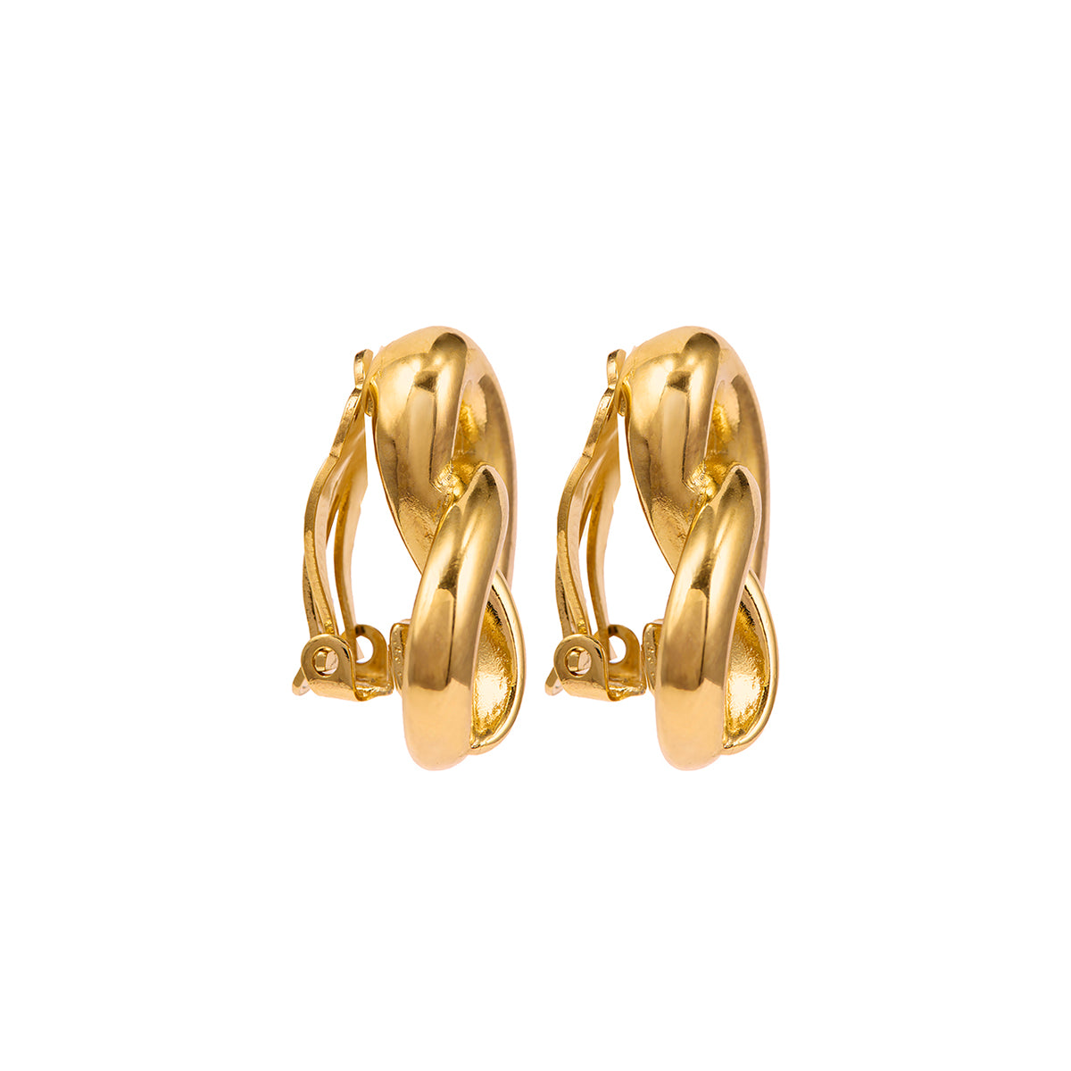 1980s Vintage Givenchy Infinity Clip-On Earrings