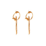 1990s Vintage Chanel Door Knocker Clip-On Earrings