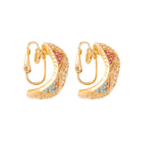 1980s Vintage D'Orlan Pastel Coloured Clip-On Earrings