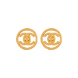 1997 Vintage Chanel Logo Earrings