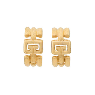 1980s Vintage Givenchy Demi Hoop Clip-On Earrings