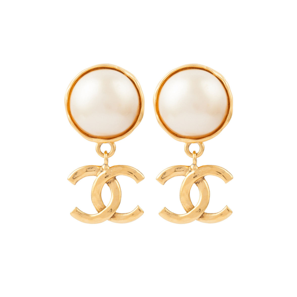 1994 Vintage Faux Pearl Clip On Earrings